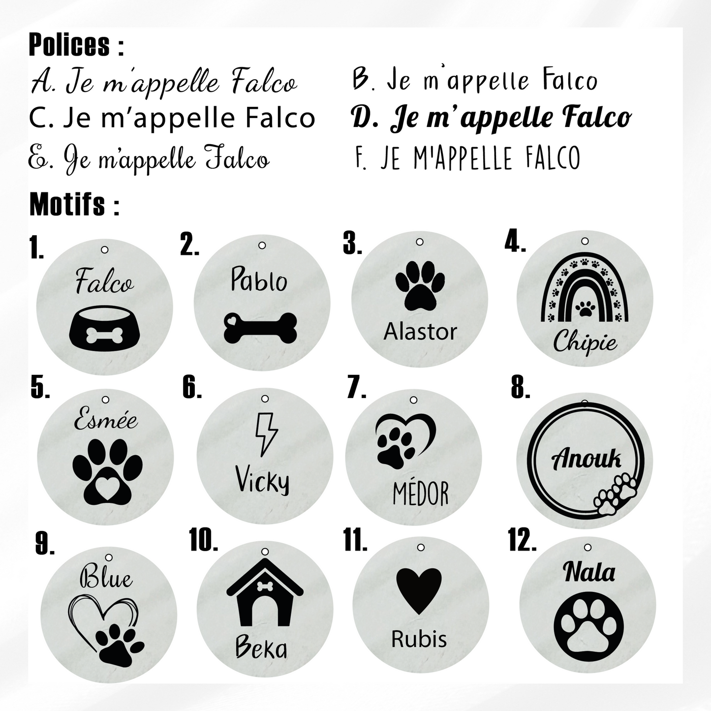 Médaille personnalisée ronde