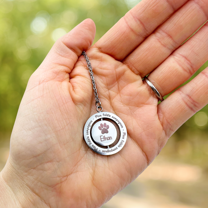Collier réversible personnalisé – Mon fidèle compagnon