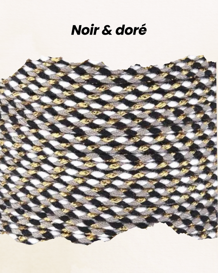 cordon pour bracelet personnalisé noir