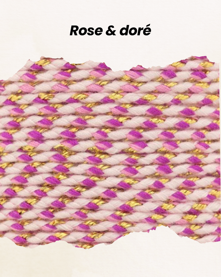 cordon pour bracelet personnalisé rose